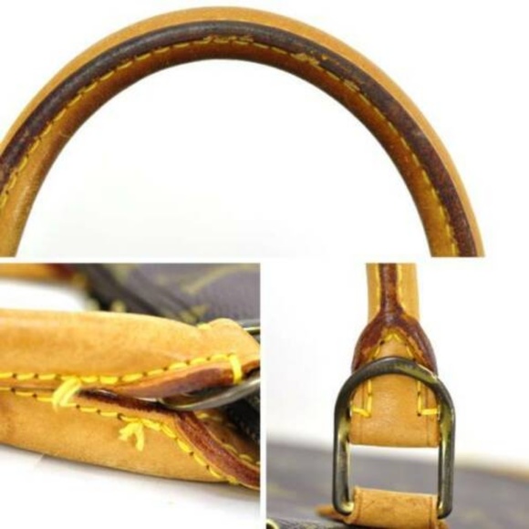 LOUIS VUITTON ALMA SATCHEL HANDBAG LEATHER BROWN - Picture 3 of 8